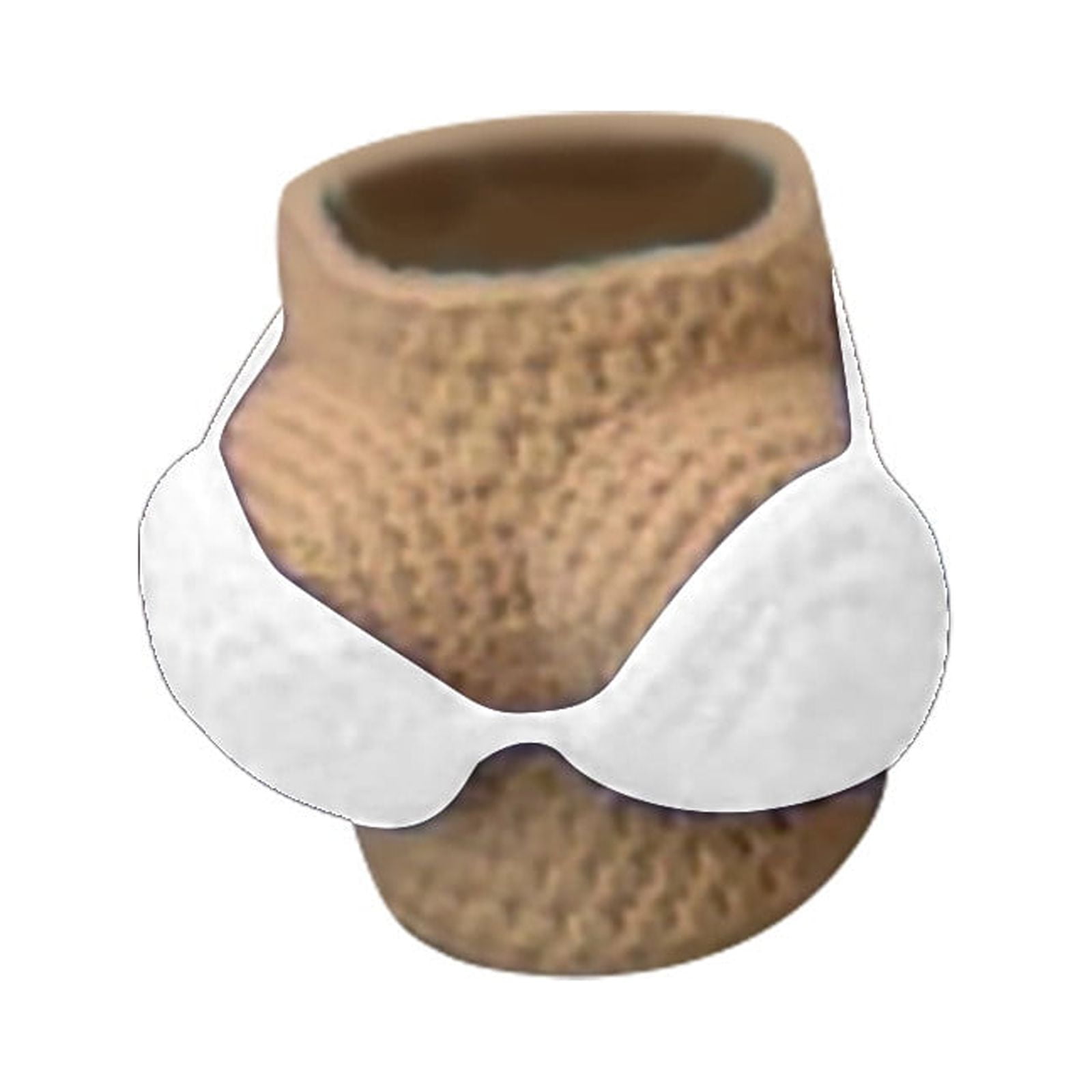 XLILKEY Fun Removable Bikini, Handmade Crochet Boobies Beer Cover