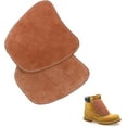 thumbnail image 1 of XLLHXF Leather Boot Covers for Welding - Heat Resistant Welding Boot Lace Covers, Portable Welder Shoe Cover Work Boot protector for Welding Spats Welding Boot Covers Brown, 1 of 5