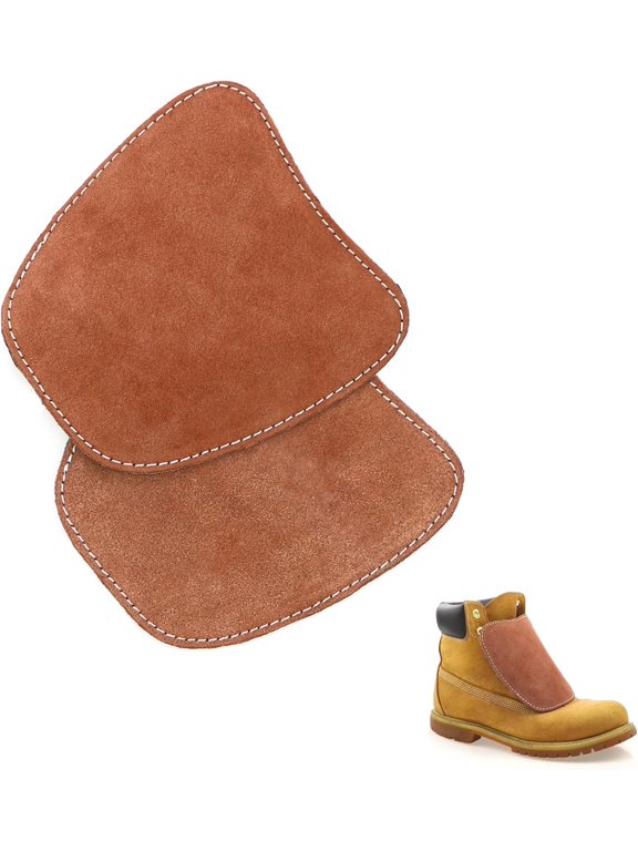 Leather Boot Covers for Welding - Heat Resistant Welding Boot Lace Covers, Portable Welder Shoe Cover Work Boot protector for Welding Spats Welding Boot Covers Brown