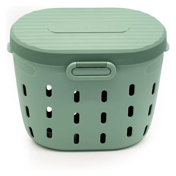 XLMD In-Ground Worm Composter Outdoor Farm Compost Bin 7 Gallons BPA-Free Composting System for Raised Garden Beds, Sage Green