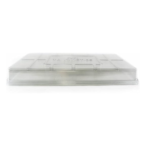 XLMD Plant Tray Clear Plastic Humidity Domes Pack of 25 Fits 10x20 Inch Garden Germination Trays Greenhouse Grow Covers