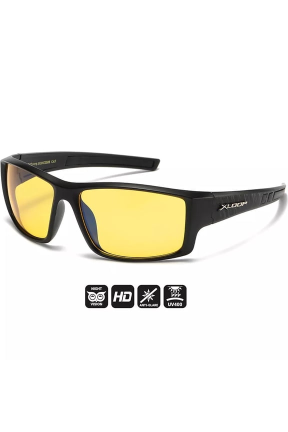 XLOOP High Definition Yellow Sport Night Driving Vision Sunglasse
