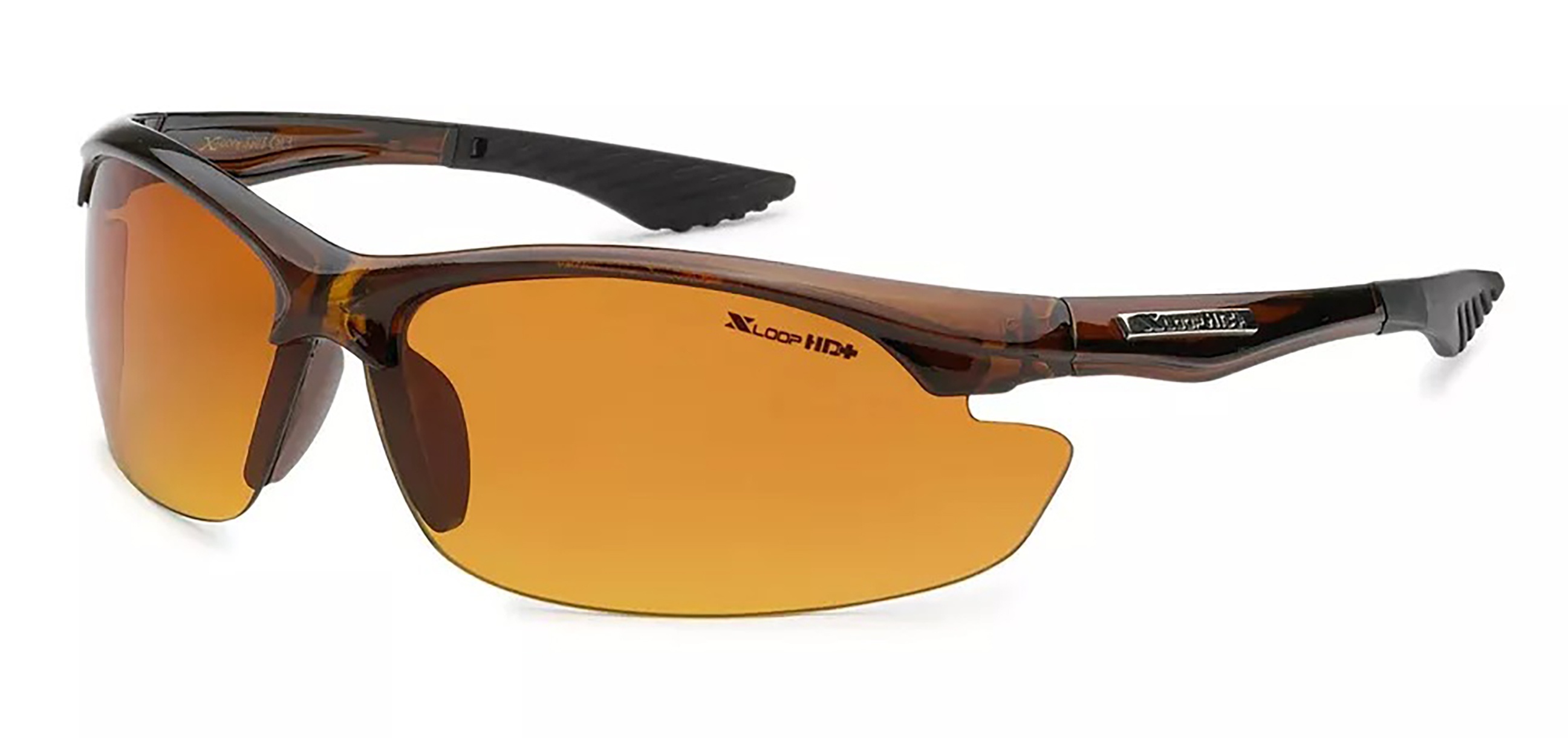 Xloop HD Night Day Driving Sunglasses - Yellow Lens Wrap Around Sports Glasses