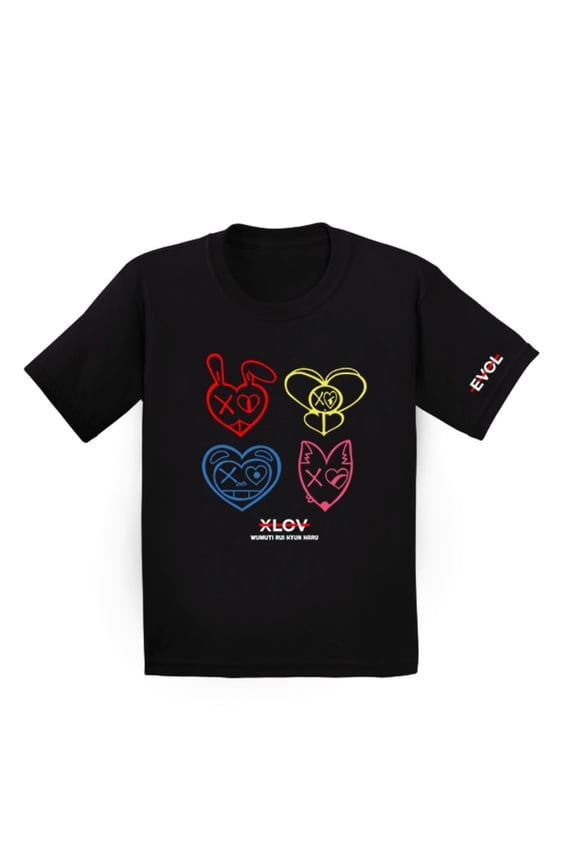 XLOV Member Inspired Graphic Cotton T-Shirt – Unisex O-Neck Short Sleeve Fashion Tee, Casual Streetwear Top for EVOL Fan support Merch