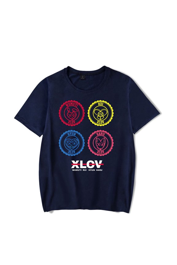 XLOV Member Inspired Print T-Shirt – Unisex O-Neck Short Sleeve Fashion Tee, Casual Streetwear Top for EVOL Fan support Merch