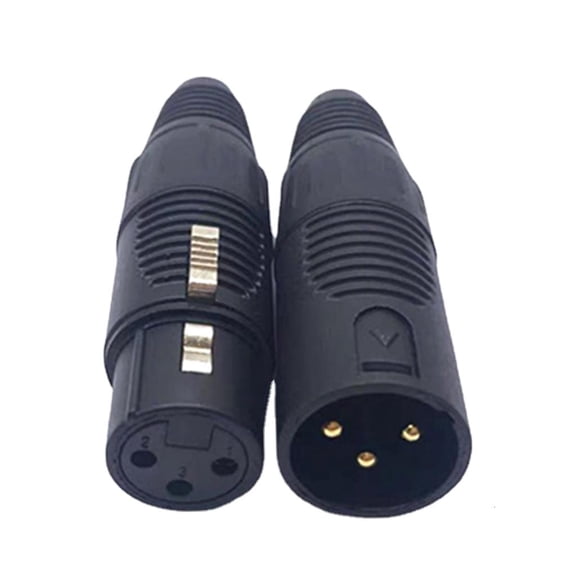 XLR 3 Pin Male/Female Audio Mic Microphone Connector Easy Installation XLR Plug