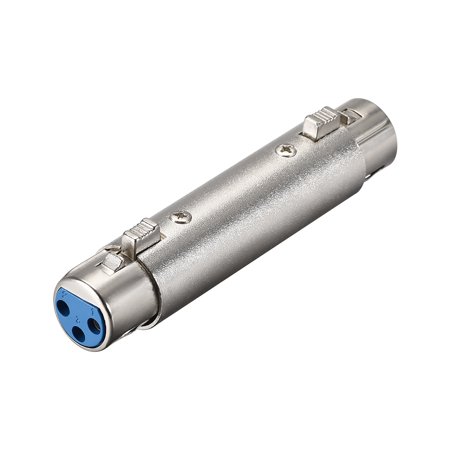 XLR 3-Pole Adapter,Microphone Cable Line Adapter,Gender Changer Coupler, 1