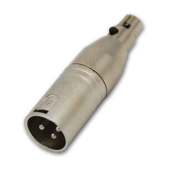 XLR Adapter for Microphone Cable - 3 Pin XLR Male to Mini XLR Female Audio Jack