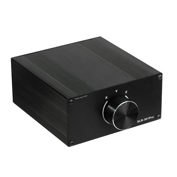 XLR Balanced Music Selectors XLR Switcher 3 Inputs 1 Output Passive Design Studio Grade Connectivities Accessory