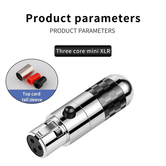 XLR Female Connectors 4Pin Plated Audio Plug HIFI Mic Jack Balance Cable Headphone Adapt ywm58