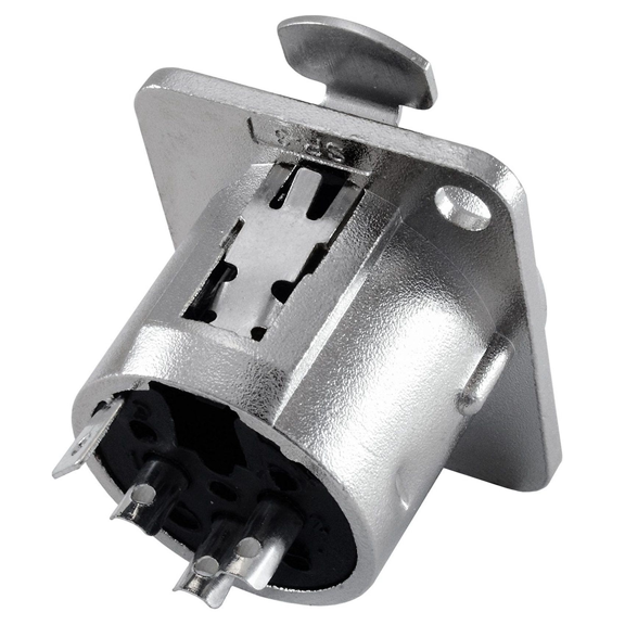 XLR Female Jack 3 Pin - Panel Mount Jacks D Series Size XLR-F - 16 PACK