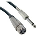 thumbnail image 1 of XLR Female to 1/4 Inch Stereo Male Audio Cables, 6ft - 10XR-01606, 1 of 2