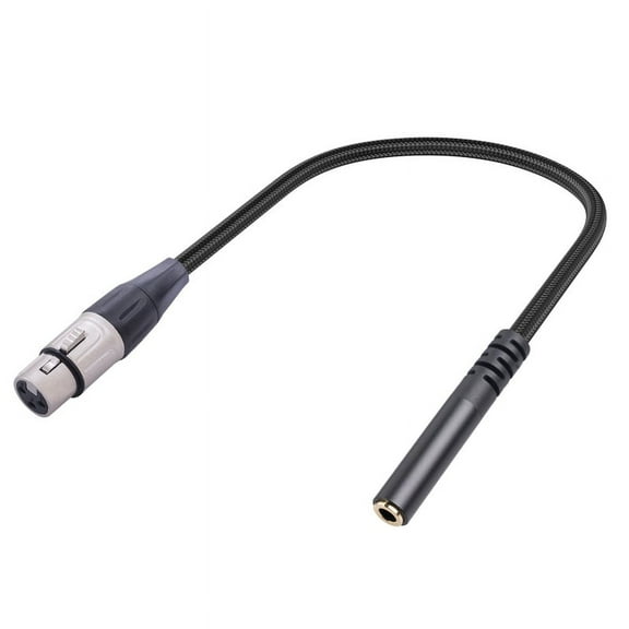 XLR Female to 3.5mm Stereo Audio Adapter Cable, 3-pin XLR Female to 1/8 in