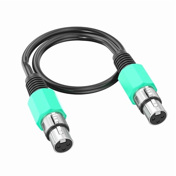 XLR Female to Female Microphone Cable 5 Colors Balanced Audio Extension Cord for Mixers Amplifiers Speakers 30cm-10m