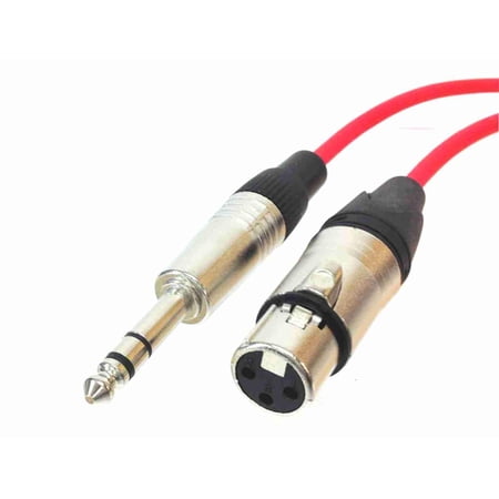 XLR Female to TRS Male Microphone Cable