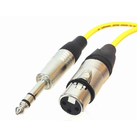 XLR Female to TRS Male Microphone Cable
