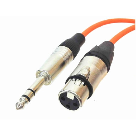 XLR Female to TRS Male Microphone Cable