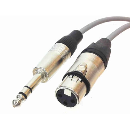XLR Female to TRS Male Microphone Cable