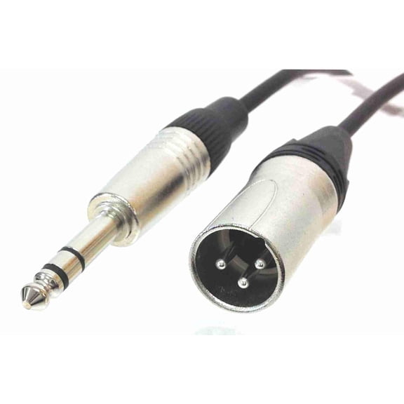 XLR Male to 1/4" TRS Male Quad Microphone Cable