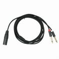 thumbnail image 1 of XLR Male to Dual 1/4 inch Y Splitter Cable,Male XLR to Double 6.35mm Mono TS Plug Mic Audio Converter Adapter Cord, 1 of 9