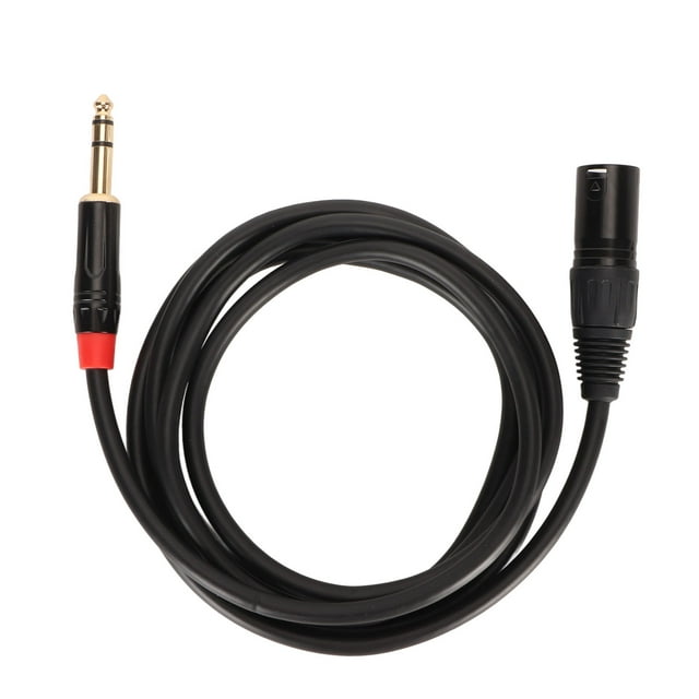 XLR Male to TRS Cable 1/4in Balanced 6.35mm Audio for Electric Guitar