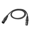 thumbnail image 1 of XLR Male to XLR Female Cable Line, for Microphone Video Camera Sound Card Mixer Black Line 1M 3.2ft, 1 of 5