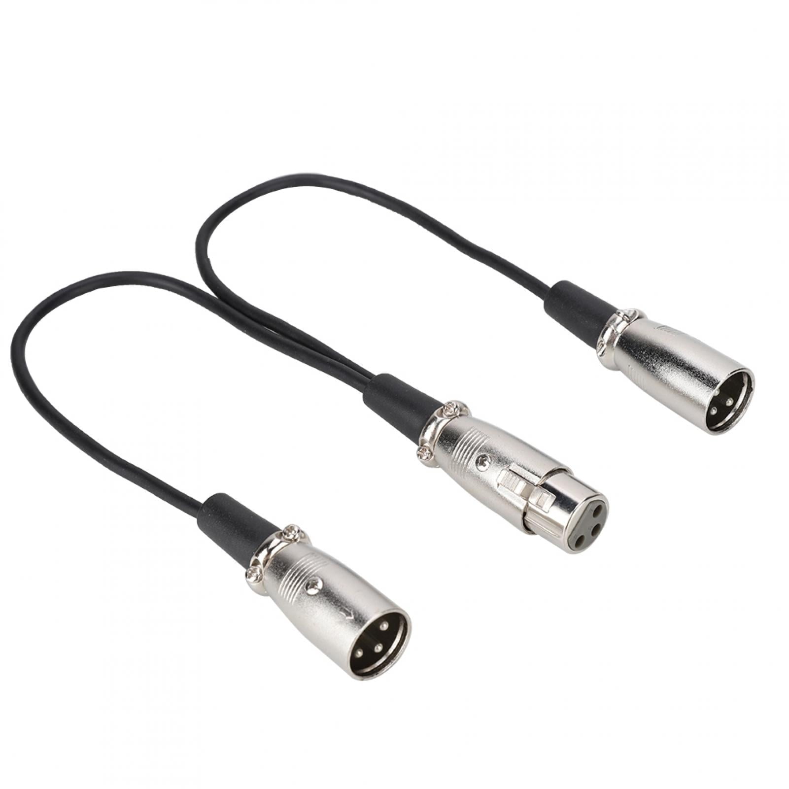 XLR Mic Extension Cable, XLR Splitter Cable 2 Male Head Female Head For