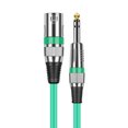XLR Microphone Cable to Mic Jack 1/4 TRS Cable 6.35mm/6.5mm Male to XLR