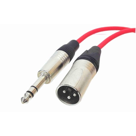 XLR Quad Microphone Cable with XLR Male to 1/4" TRS Male Connectors
