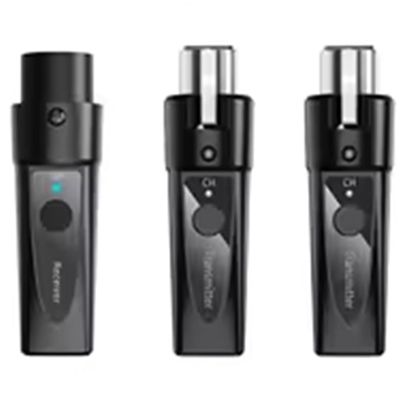 XLR Wireless Microphone Transmitter Receiver 2.4Ghz Microphone Wireless System Rechargeable Wireless Mic Audio Adapter B