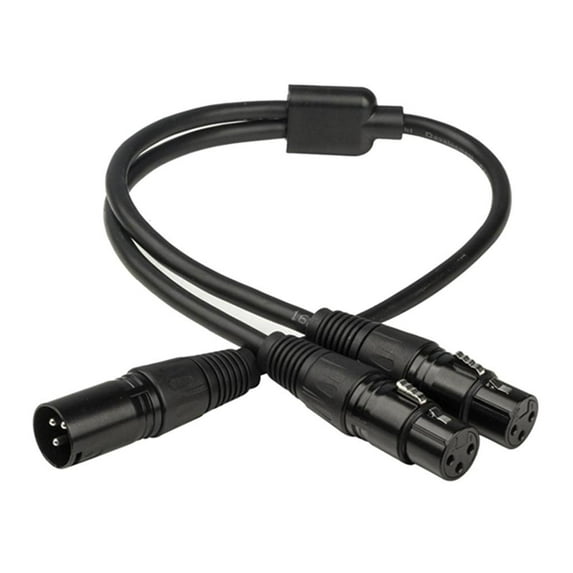 XLR Y-Splitter Cable, Dual Female XLR to Male XLR Mic Combiner Y Cord Balanced Adaptor Patch Cable (2 Female to 1 Male) 7.2