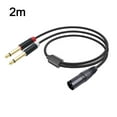 XLR to Dual RCA Y Splitter Cable AntiShielding for Mixer Power Amp Mic