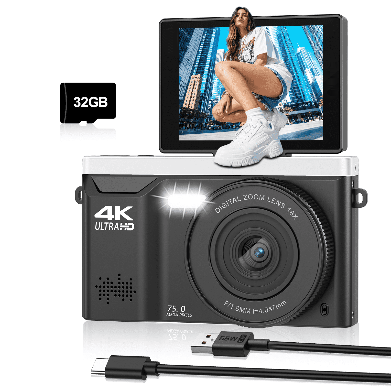 Samsung Dualview Tl205 Black W/ Silver T - Walmart.com
