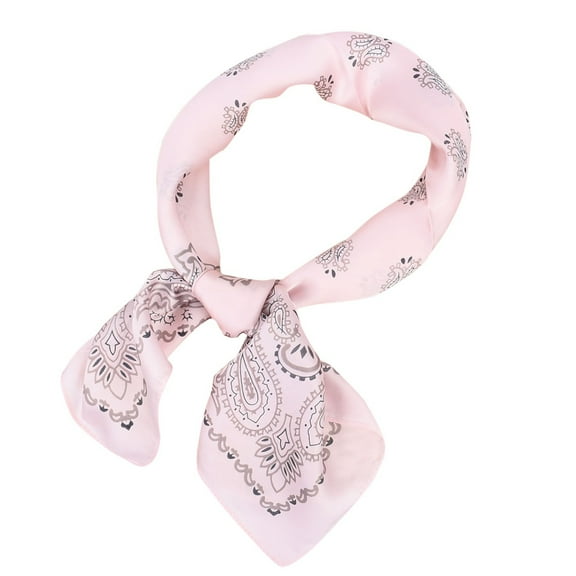 XLZWNU Headband, Bandana, Bandanas for Women, Womens Spring Summer Prints Satin Cashew Flower Prints Square Scarf, Head Scarf, Hair Accessories for Women 1PC Headband Pink One Size