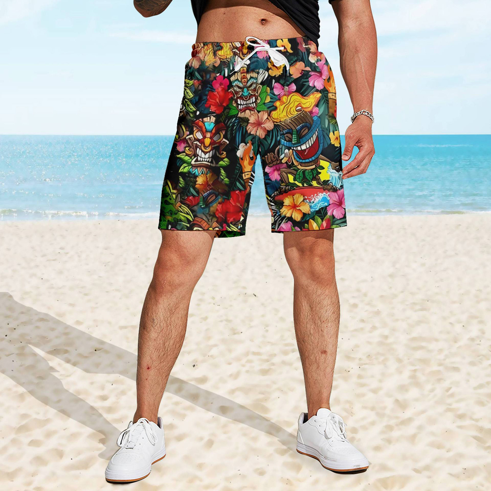 XLZWNU Mens Shorts, Mens Swim Trunks, Mens Swim Trunks Swim Shorts with