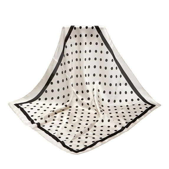 XLZWNU Silk Scarf, Head Scarf, Scarf for Women, Protective Headband Multi-Purpose Scarf, Hair Scarf, Head Scarf for Women's Hair 1Pc Silk Scarf White One Size