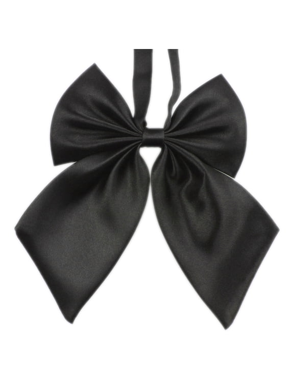 Womens Neckties, Bow Ties for Men, Fashion Unique Womens Girls Novelty Big Bow Tie Wedding Gift, Clip On Bow Ties for Men, Pocket Squares for Men 1PC Ties Black One Size
