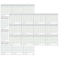 thumbnail image 1 of XLarge Yearly Wet & Dry Erase Blank Reusable Undated Wall Calendar Planner for Office Academic Home 12-Month Project Calendar, 1 of 5
