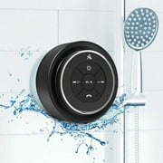 XLeader SoundAngel Mate - Premium 5W Bluetooth Shower Speaker IPX7 Waterproof Speaker with Suction Cup, 3D Crystal Sound & Bass, Perfect Mini Wireless Speakers for iPhone Pool Bathroom Gift-Silver
