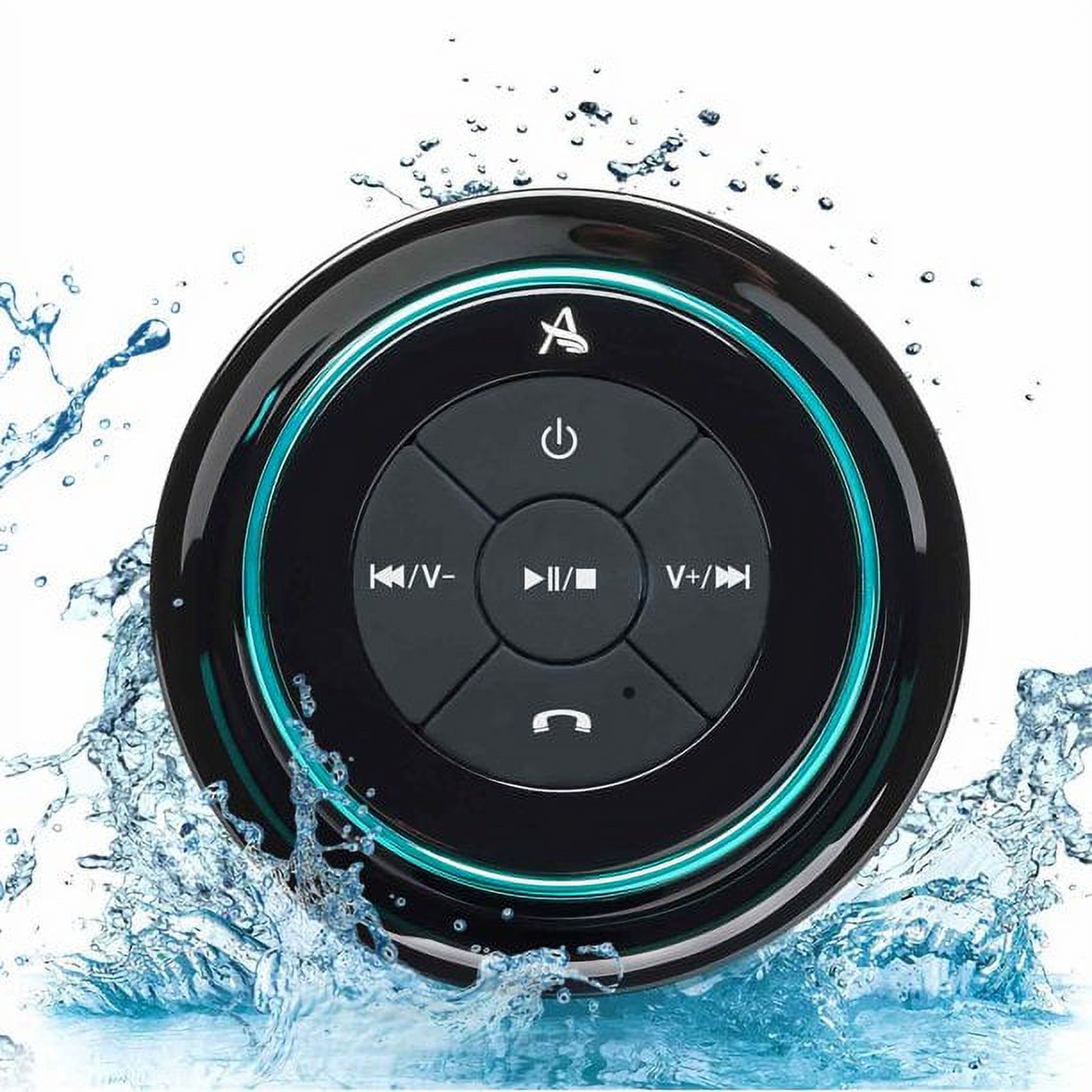 XLeader SoundAngel Mate - Premium 5W Bluetooth Shower Speaker IPX7 Waterproof Speaker with Suction Cup, 3D Crystal Sound & Bass, Perfect Mini Wireless Speakers for iPhone Pool Bathroom Gift-Blue - image 1 of 7