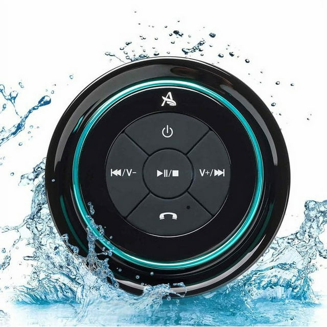 XLeader SoundAngel Mate - Premium 5W Bluetooth Shower Speaker IPX7 Waterproof Speaker with Suction Cup, 3D Crystal Sound & Bass, Perfect Mini Wireless Speakers for iPhone Pool Bathroom Gift-Blue