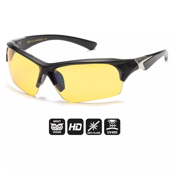 XLoop HD+ Wrap Sunglasses High-Definition Clear Vision Night Driving Sports Golf