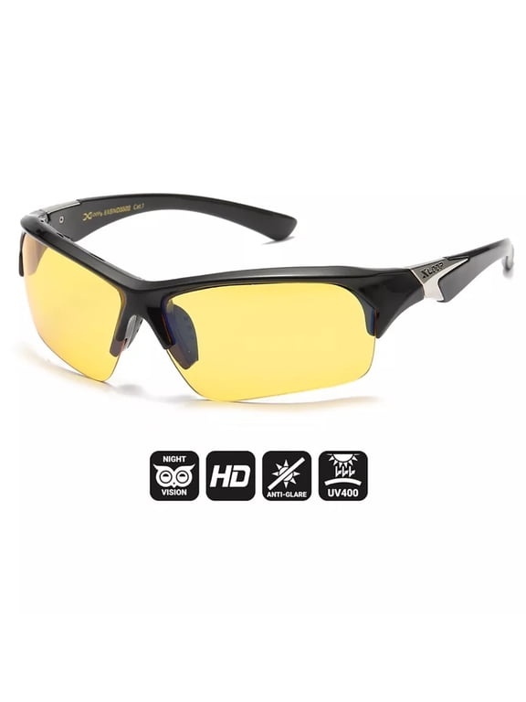 XLoop HD+ Wrap Sunglasses High-Definition Clear Vision Night Driving Sports Golf