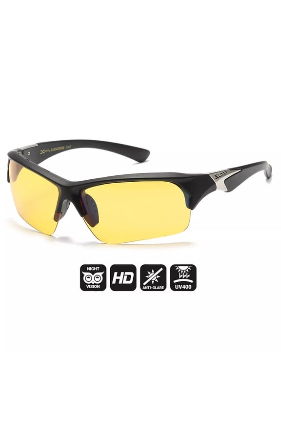 XLoop HD+ Wrap Sunglasses High-Definition Clear Vision Night Driving Sports Golf