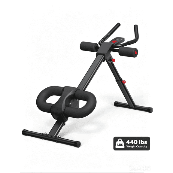 XM Ab Machine, Ab Workout Equipment, Adjustable Ab Trainer Machine For Abs Workout At Home Gym, Foldable, Knee Protection, Abdominal Trainer For Stomach Workout