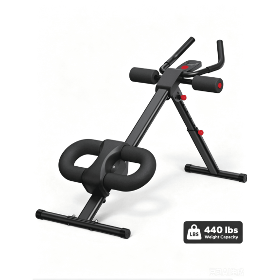 XM Ab Machine, Ab Workout Equipment, Adjustable Ab Trainer Machine For Abs Workout At Home Gym, Foldable, Knee Protection, Abdominal Trainer For Stomach Workout