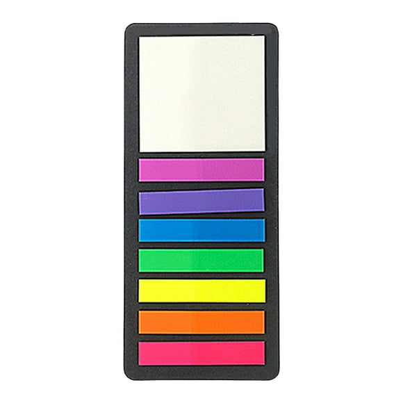 XM Culture 1 Set Sticky Labels Self Adhesive Waterproof PVC Fluorescent Arrow Flag Tabs Colored Sticky Notes Birthday Gift