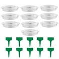 thumbnail image 1 of XM Culture 10 Set Planter Tray Leak-proof Reusable BPA Free Promote Growth Plant Pot Saucer Gardening Tools, 1 of 10