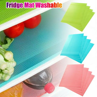 AKINLY 9 Pack Washable Fridge Mats Liners Waterproof Fridge Pads Drawer  Table Mats Refrigerator Liners for Shelves,3Red/3Green/3Blue
