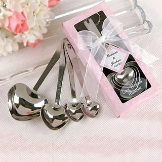 YARNOW 2 Sets Heart Shaped Measuring Spoon Baking Spoons Candy Scoop Scale  Measuring Scoop Seasoning Milk Scoops Measuring Scoop Kit Heart Measuring